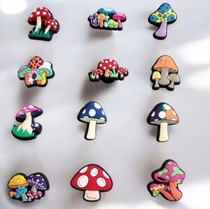 Mushroom Croc Charms